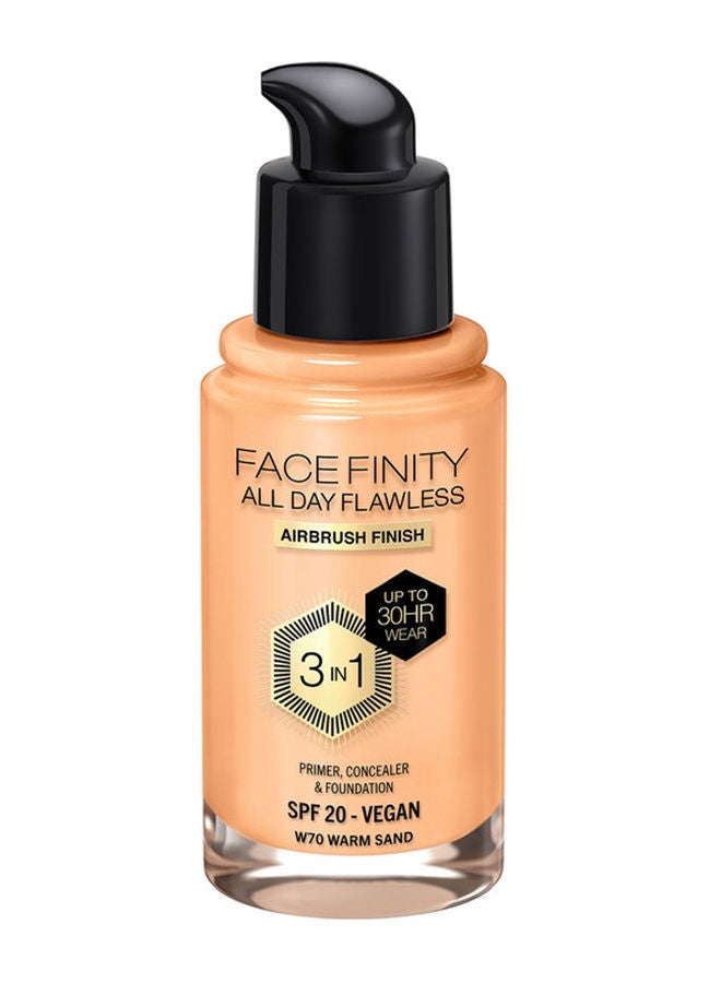 Facefinity All Day Flawless Foundation - W70 Warm Sand