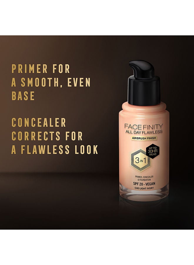 Facefinity All Day Flawless Foundation - C40 Light Ivory