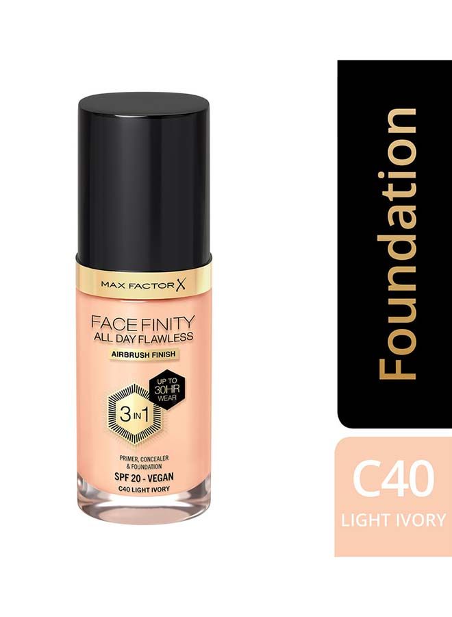 Facefinity All Day Flawless Foundation - C40 Light Ivory