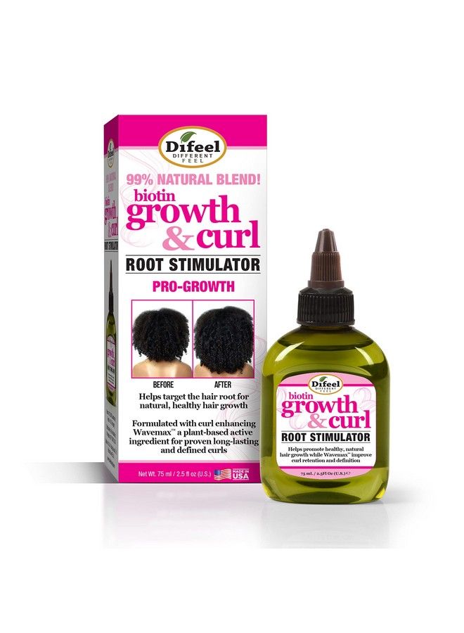 Growth & Curl Biotin Pro-Growth Root Stimulator 2.5 Oz. - Curly Hair Deep Treatment Hair Root Treatment For Curly Hair