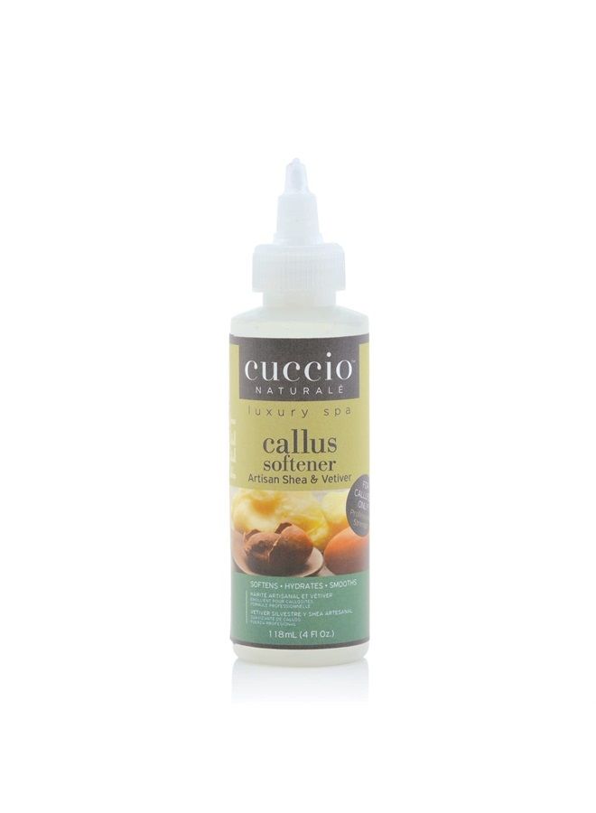 Naturale Professional Strength Callus Softener Treatment - Aids In Fast And Easy Removal Of Hard Skin - Smoothens And Hydrates To Reveal Healthy Skin - Artisan Shea And Vetiver - 4 Oz