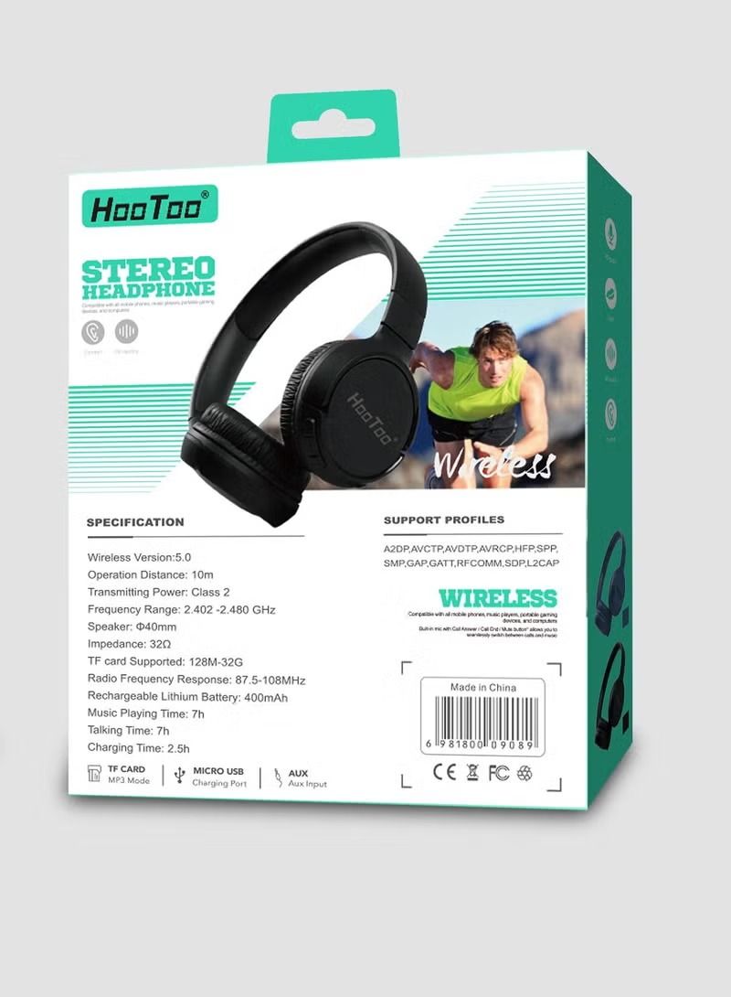 wierless stereo sports Hootoo headset black HT-EP05
