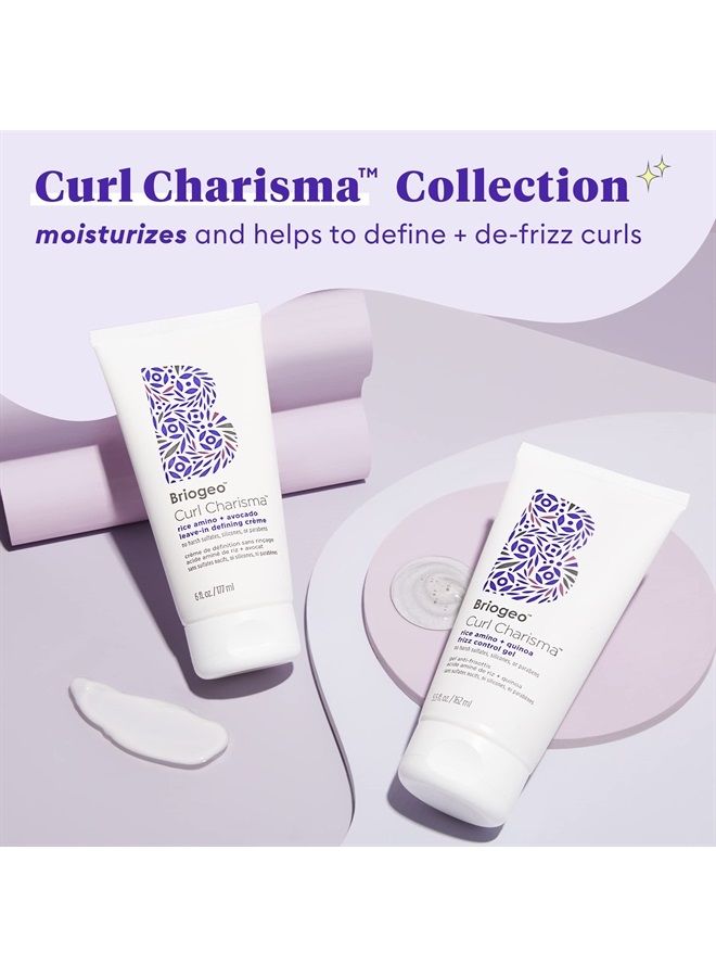 Curl Charisma Rice Amino and Quinoa Frizz Control Gel, Curl Defining Styler for Wavy, Curly and Coily Hair Textures, Vegan, Phalate & Paraben-Free, 5.5 Ounce