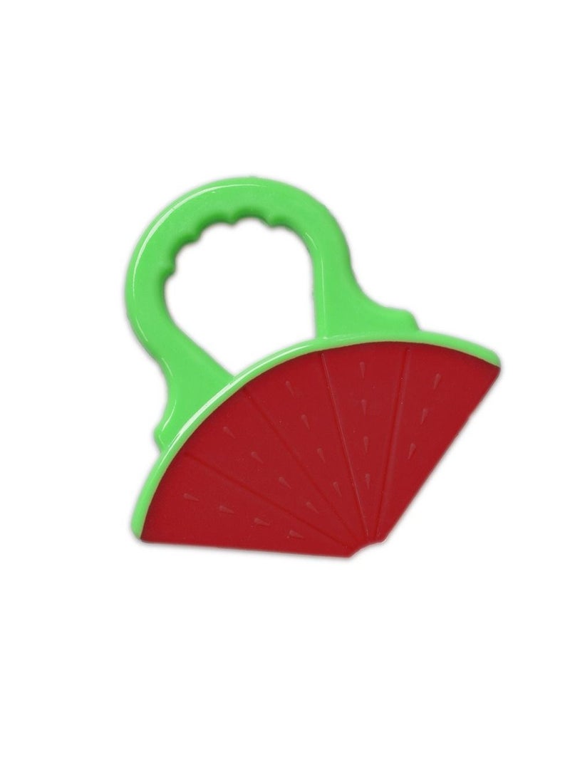 5-Piece Food-Grade Non-Toxic Soft Silicone Fruit Teething Toy With Holder Bpa Free Infant And Toddler Silicone Teethers Soothe Babies Gums Perfect Baby Gift