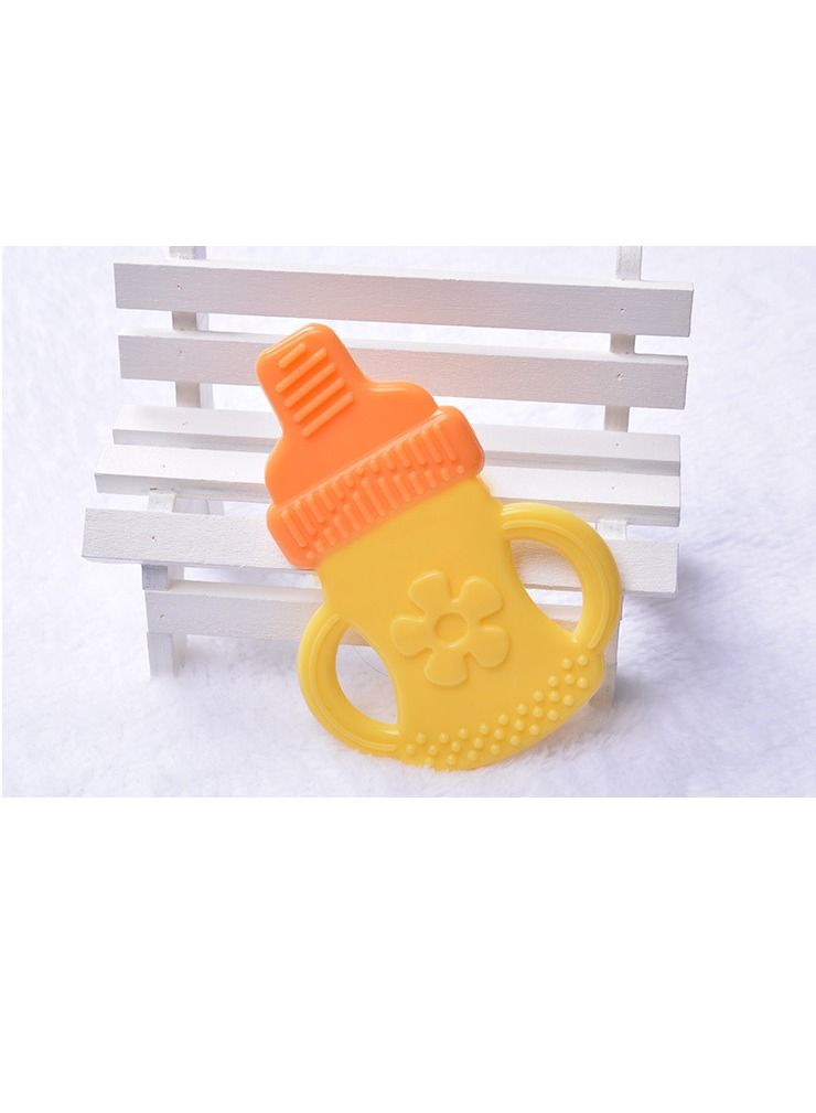 5-Piece Food-Grade Non-Toxic Soft Silicone Fruit Teething Toy With Holder Bpa Free Infant And Toddler Silicone Teethers Soothe Babies Gums Perfect Baby Gift
