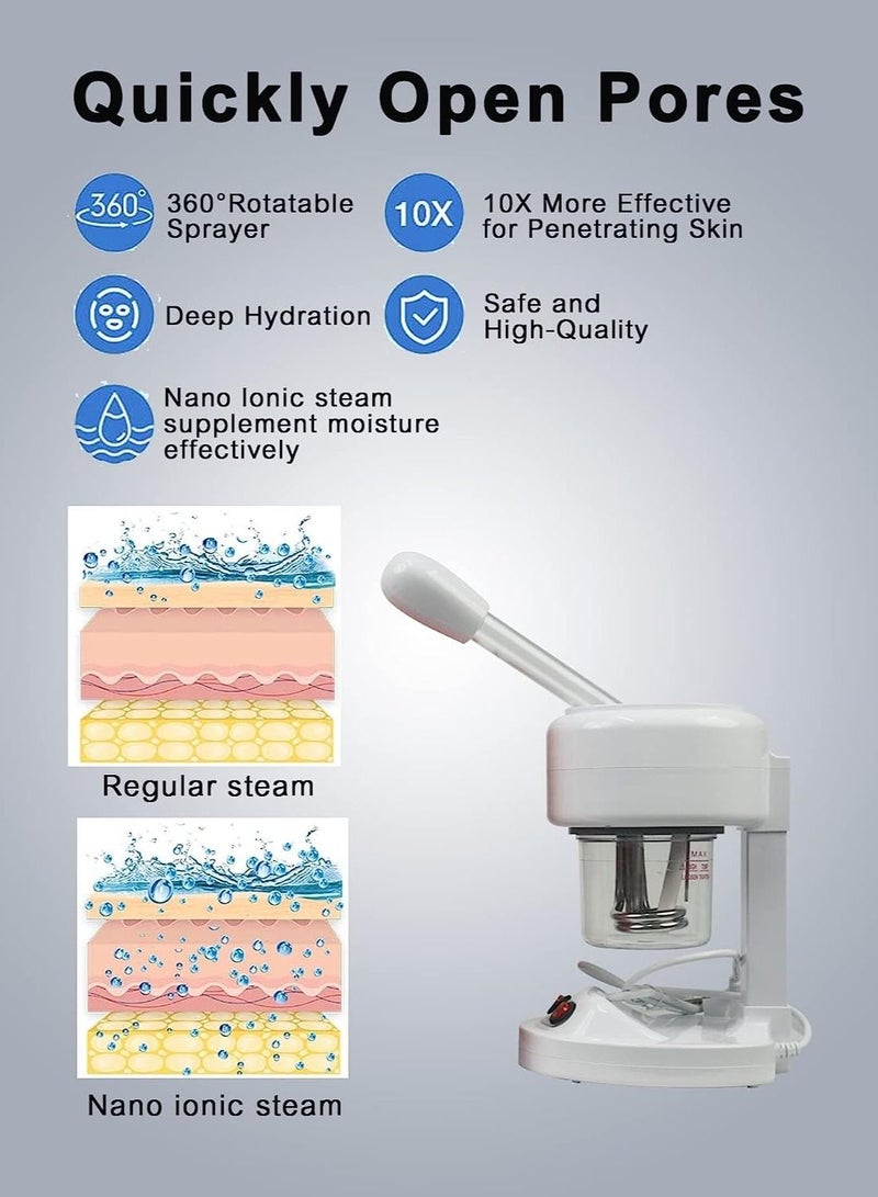 Vapour Portable Facial Steamer for Deep Cleaning-Professional Beauty Clinic Salon & Spa Personal Care Use