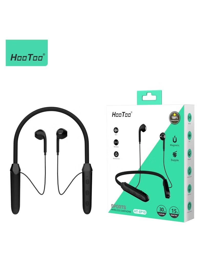 Wireless Neckband Bluetooth Headphones Black