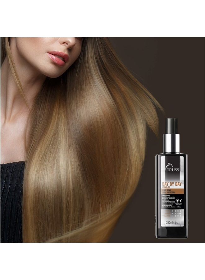 Day By Day - Leave-in Daily Protector And Detangler Spray For Hair - Highly Moisturizing With Thermal Heat Protectant For Blow Outs, Detangling, Reconstruction, Softness, and Shine