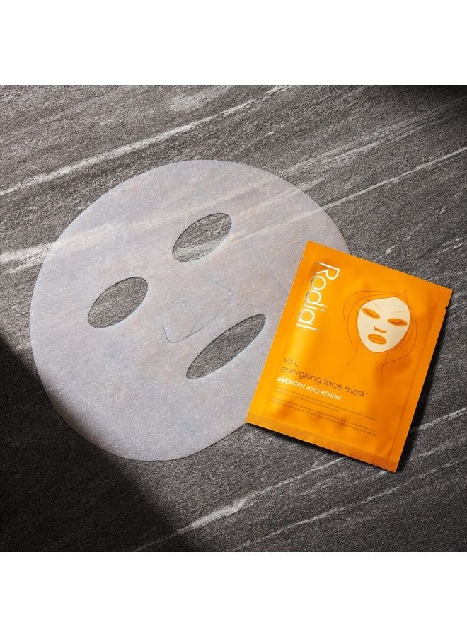 Vit C Energising Sheet Masks,0.67 Fl Oz (Pack of 4)