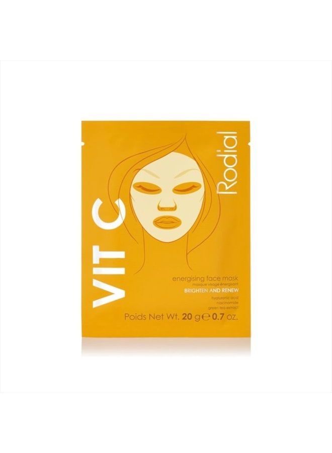 Vit C Energising Sheet Masks,0.67 Fl Oz (Pack of 4)