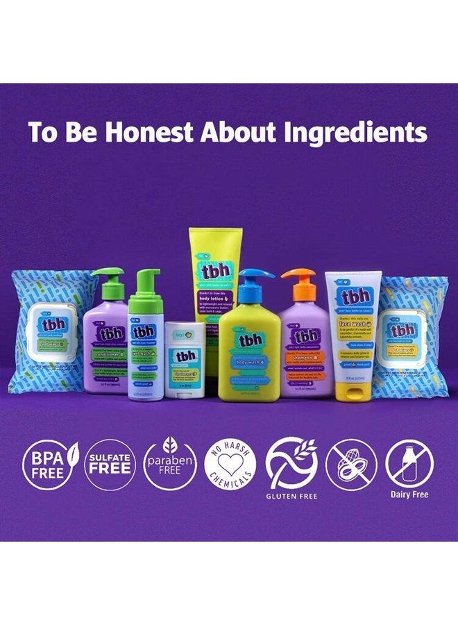 TBH Teen and Kids Shampoo - Tween and Teen Shampoo for Oily Hair,Sulfate and Paraben Free Shampoo - 12 oz