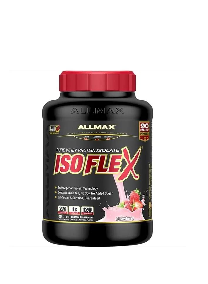 Allmax Nutrition ISOFLEX 5lbs Strawberry Flavor 5lb