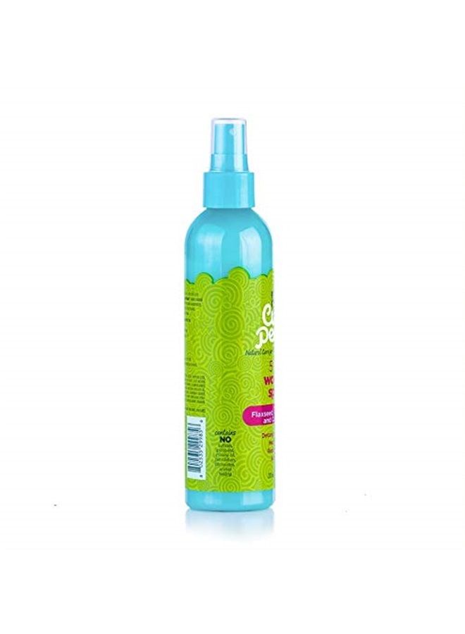 Curl Peace 5-In-1 Wonder Spray - Detangles, Nourishes, Heat-Protects, Reduces Frizz, Adds Shine, Contains Flaxseed, Avocado Oil, Castor Oil, No Animal Testing, 8 oz
