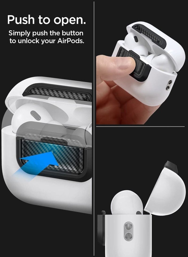 Lock Fit M for AirPods Pro 2 / Airpods Pro Secure Locking Device & Lanyard Strap with EZ Fit install Kit [Charging case NOT included] - Carbon