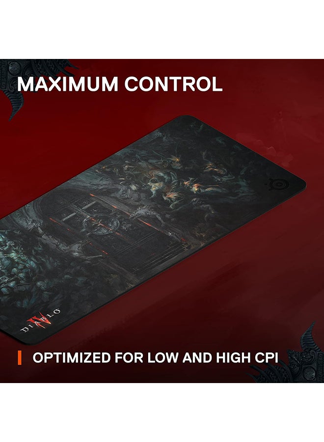 SteelSeries QcK Gaming Surface – Diablo IV Edition – XXL Thick Cloth – Sized to Cover Desks – Optimized for Gaming Sensors