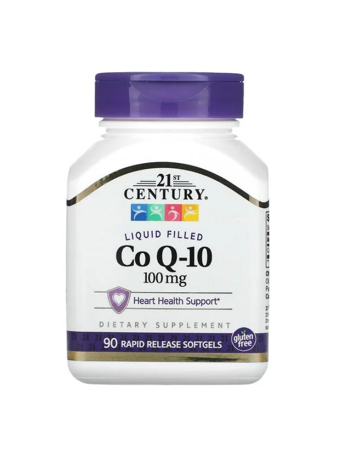 Liquid Filled Co Q-10 Dietary Supplement - 90 Softgels
