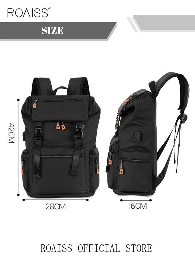 Men's Large Capacity Double Shoulder Backpack for School Travel