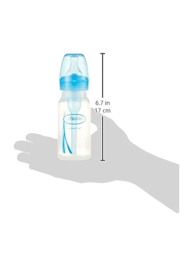 4 Oz/120 Ml Anti-Colic Pp Narrow Options+ Bottle - Blue, 2-Pack