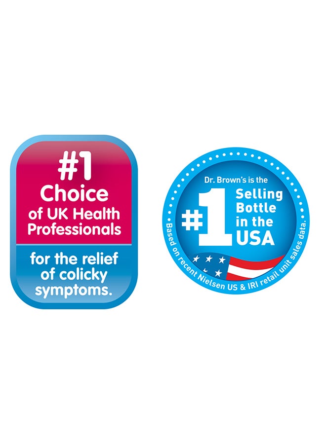 4 Oz/120 Ml Anti-Colic Pp Narrow Options+ Bottle - Blue, 2-Pack