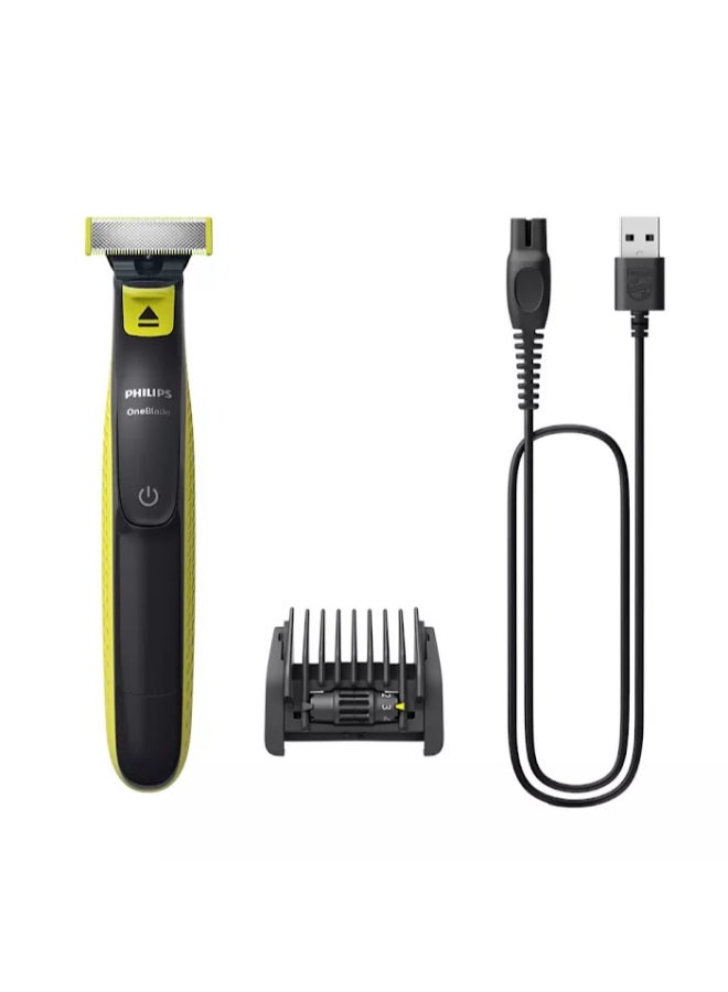 OneBlade Face QP2724/20, 2 Years Warranty Lime Green,Charcoal Grey