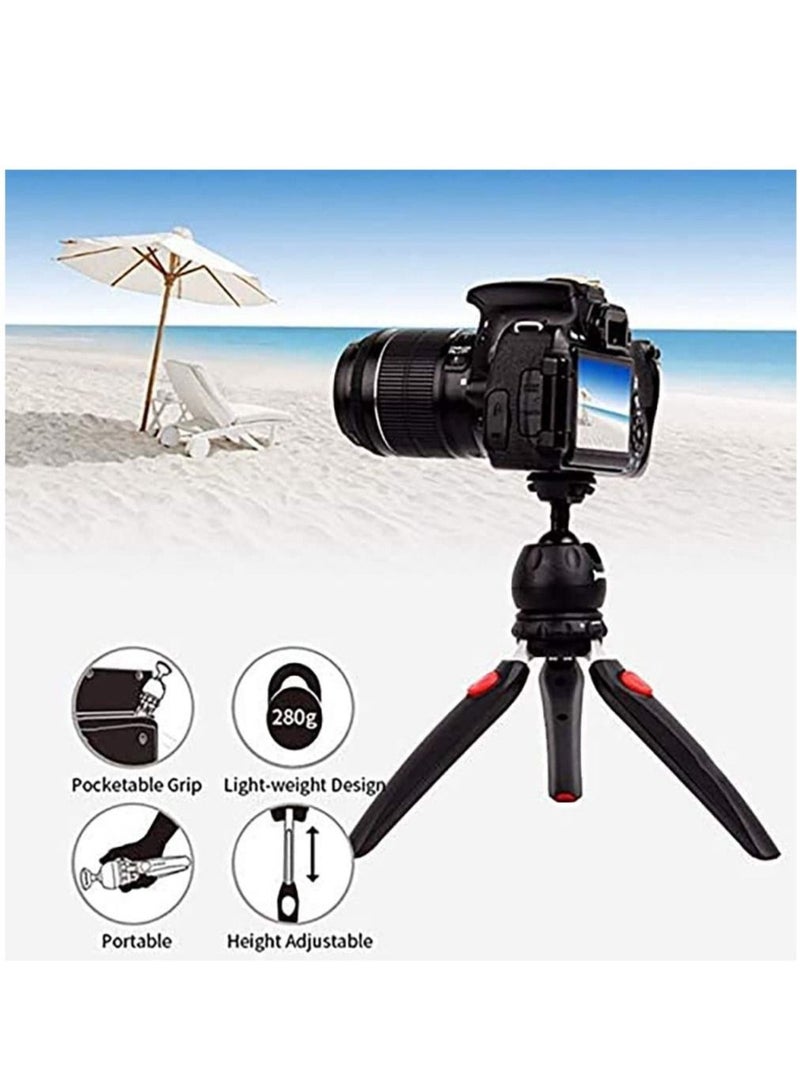 Top Mini Portable Fold-able Extendable Tripod Stand for Mobile Phones and DSLR with Universal Mobile Phone Holder Convenient Telescopic Mini Tripod Table(MT-35)
