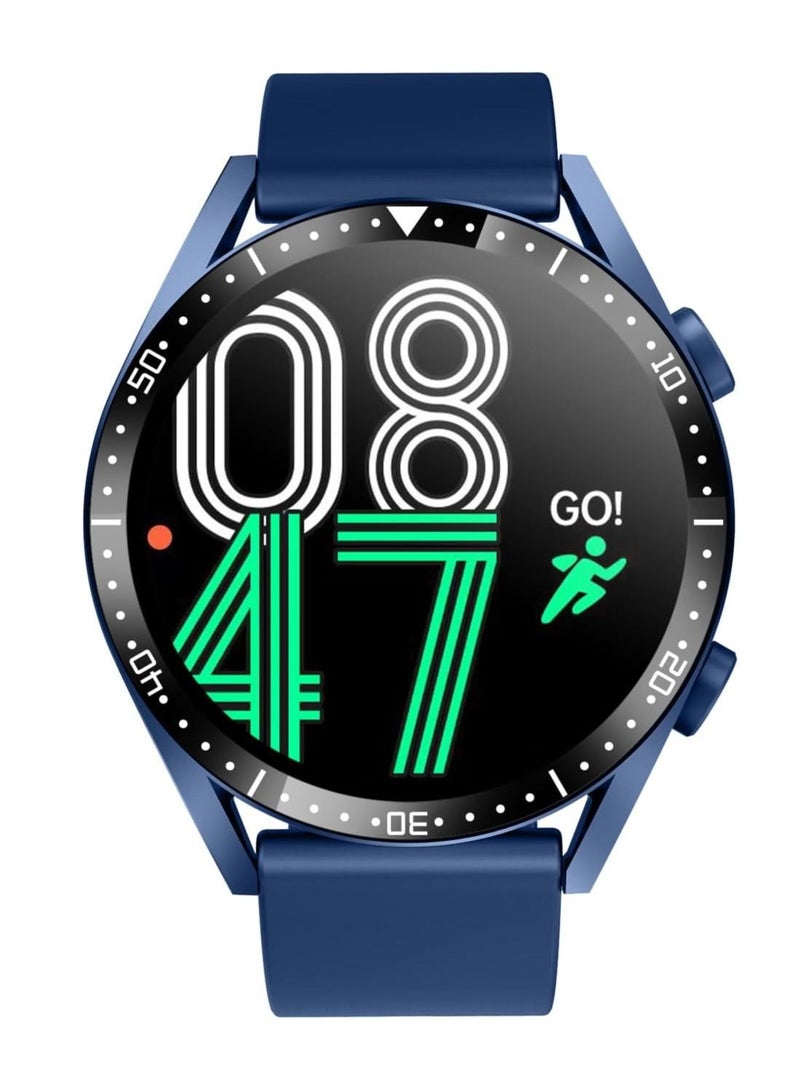 Xcell Classic 3 Talk Lite Smart watch, Heart Rate/Blood Pressure/Oxygen Level Monitoring, Receive & Make Calls,Water Resistance: IP67,1 Week Battery life, Compatibility:IOS/Android-Blue