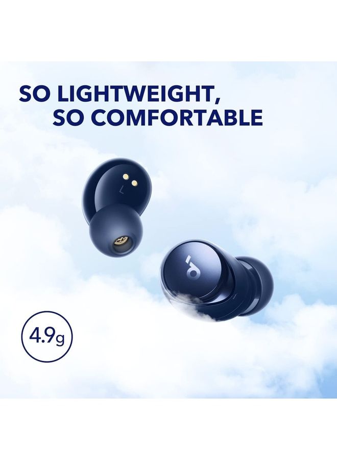 Anker Space A40 Auto Adjustable Active Noise Cancelling Wireless Earbuds Bk Blue