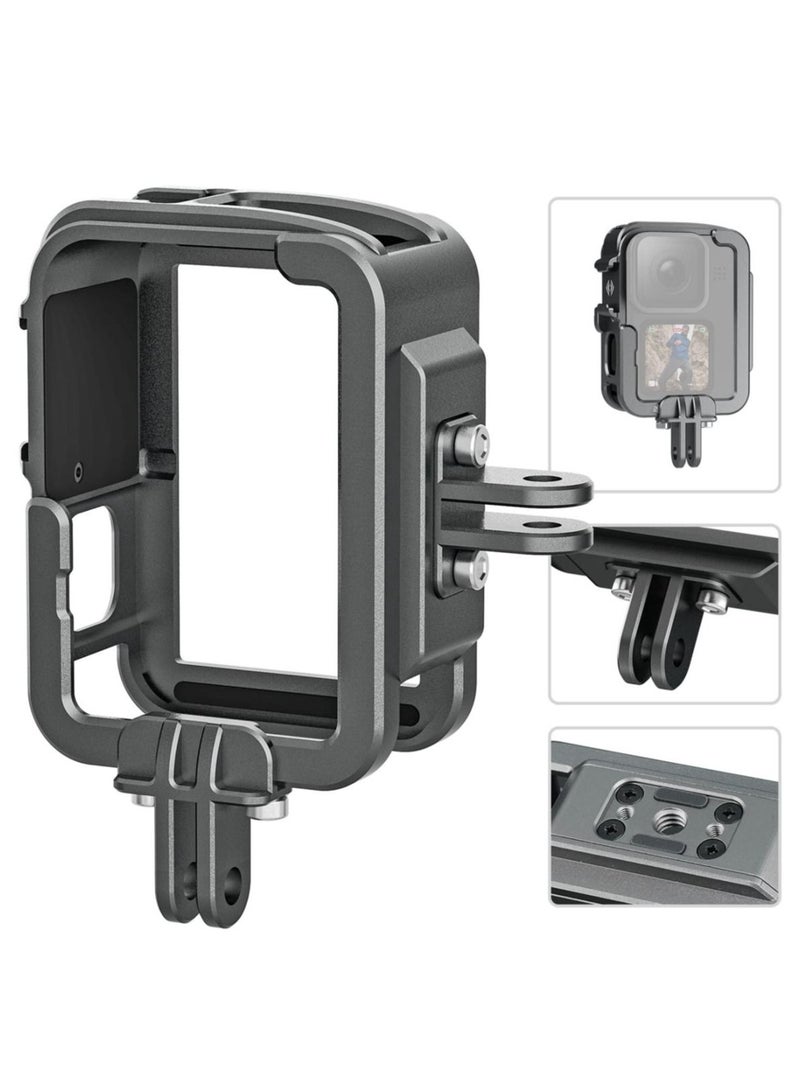 Vertical Aluminum Cage Protective Case Frame Housing for GoPro Hero 11 10 9