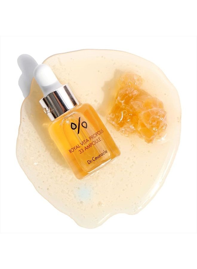 [Dr.Ceuracle] Honey Nourishing Anti-Aging EssenceㅣRoyal Vita Propolis 33 AmpouleㅣKorean Skin Care with Royal Jelly Extract, PanthenolㅣEffective Vitamin Serum strengthen Moisturizing, Soothing