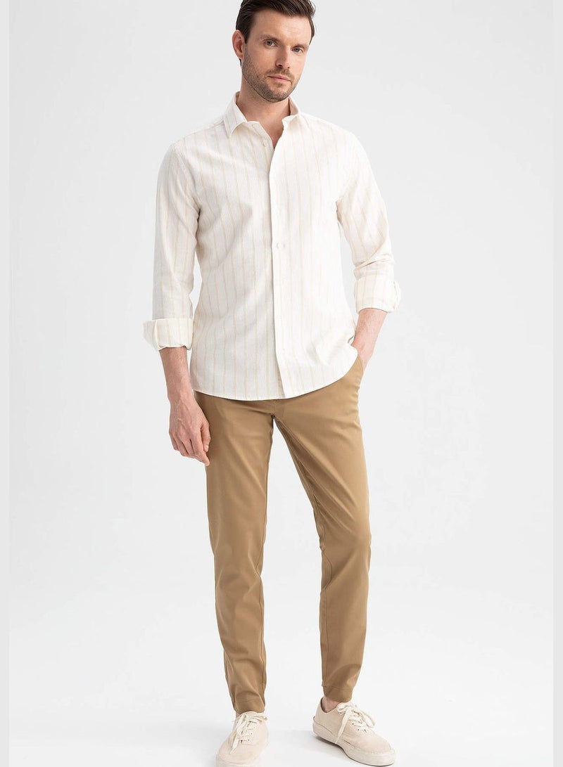 Jogger Fit Tie Waist Chinos