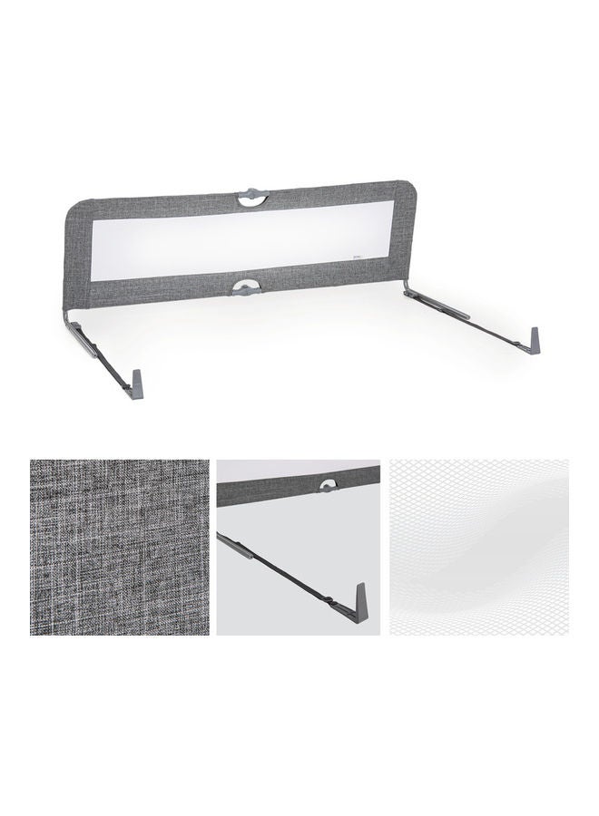 Sleep N Safe Plus Xl Bed Guard For Toddler, 150 X 50 X 44 Cm, Foldable Bed Rail For Travel 77 X 6 X 45 Cm - Grey