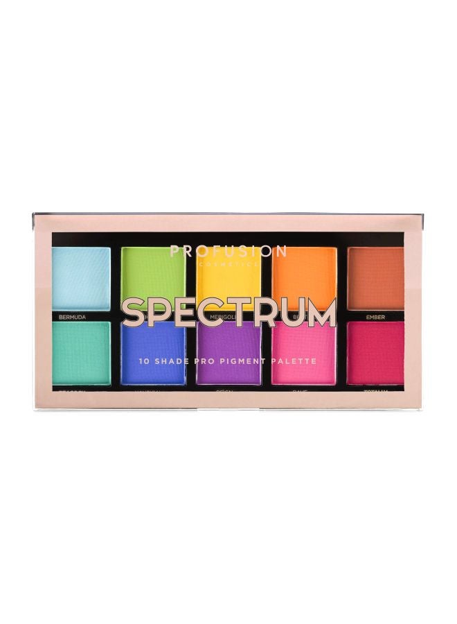 10 Shade Spectrum Eyeshadow Palette Multicolour