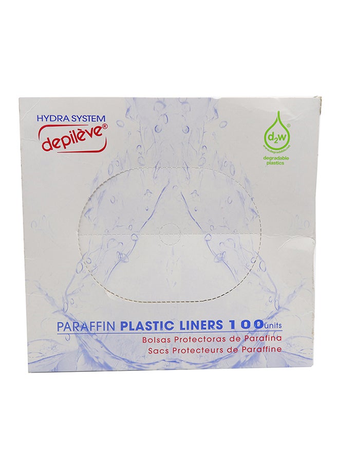 100-Piece Paraffin Plastic Liners Set