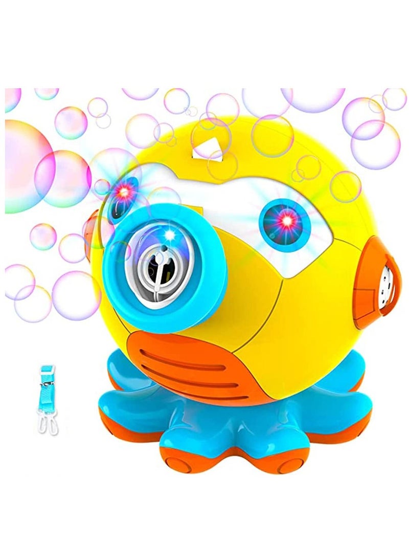 Bubble Machine, Bubble Blower for Toddlers Octopus Auto Bubble Maker with Light for Kids Automatic Outdoor Indoor Bubble Maker Toy