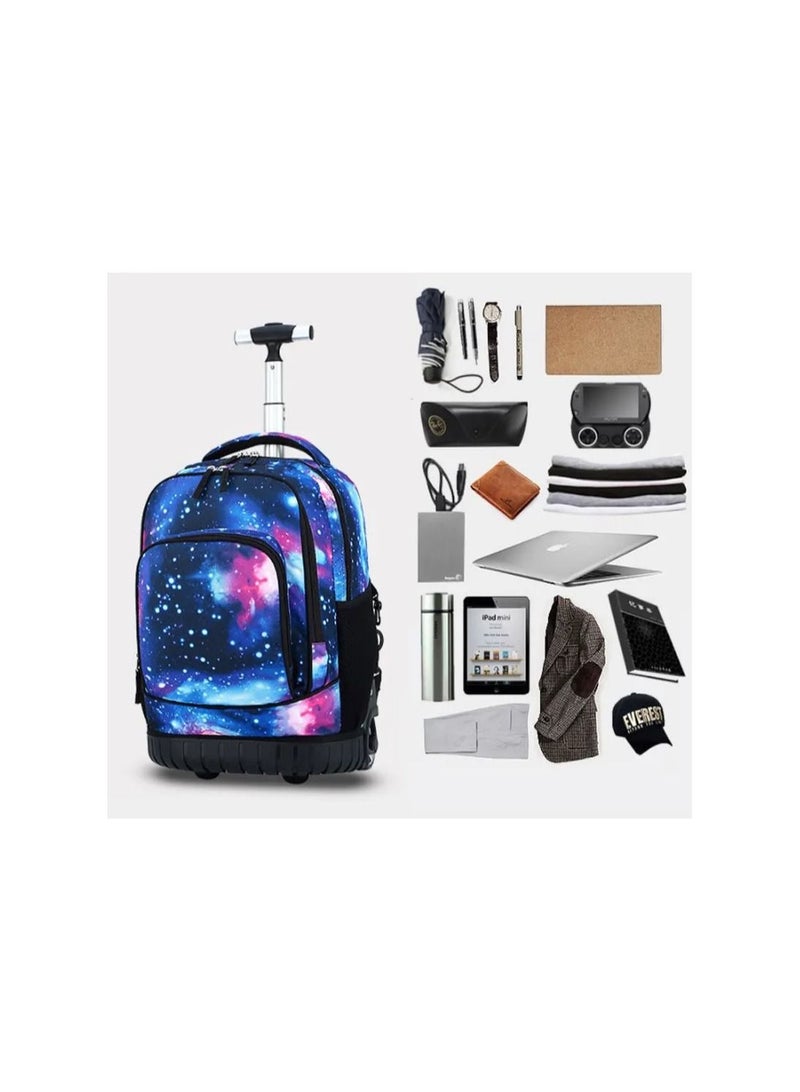 Trolley Bag Pack with big Wheels Large Capacity for office school and travel.
