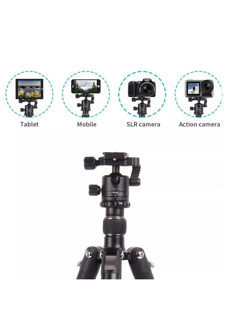 2-IN-1 Monopod tripod 360° Rotation Ball Head with Stable Hook 2-IN-1 Monopod Professional Tripod Stand for Tablet Mobile DSLR camera Action camera(Type 325-NB30)