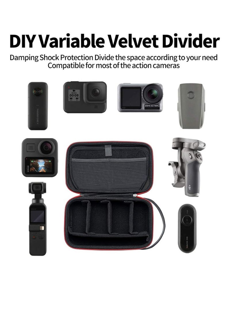 Carry Case for GoPro Max Mini Hero 11 10 9 8 7 6 5 4 3, DJI Osmo Pocket Action, Insta360 One X, More Small Digital Camera