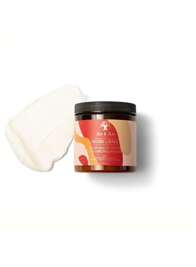 JBCO Masque - 8 ounce - Deep Conditioning & Hydration - Repairs and Restores Scalp Health - Vegan and Cruelty Free - Enriched with Nano Jamaican Black Castor Oil, Vitamin C, and Vitamin E