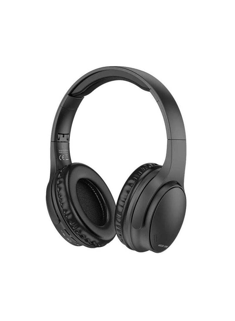 Comfort Plus Headphone Wireless Version 5.3 4mm Speaker 7 Hours Playtime Thin & Light Comfortable to Wear with Control Buttons - Black