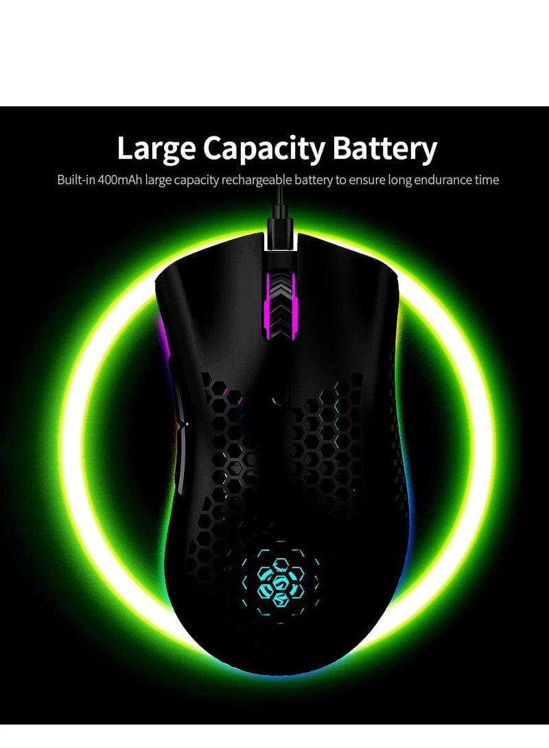 Wireless USB Rechargeable Mouse Lightweight Gaming Mouse