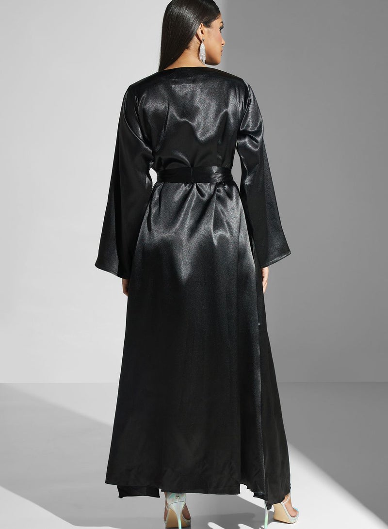 Embellished Belted Dress