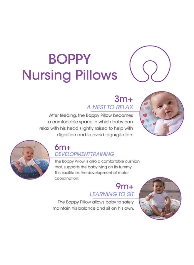 Boppy Pillow With Cotton Slipcover 0-12M, Wild Flowers