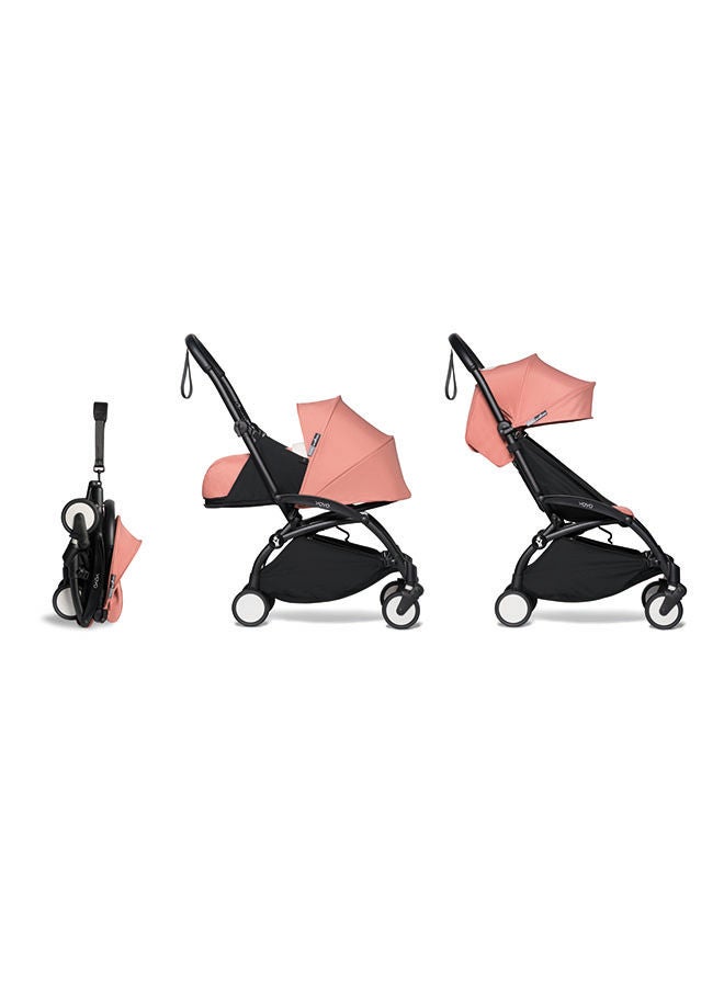 YOYO² Complete Stroller Set - YOYO² Black Frame With YOYO² 6+ Color Pack - Ginger