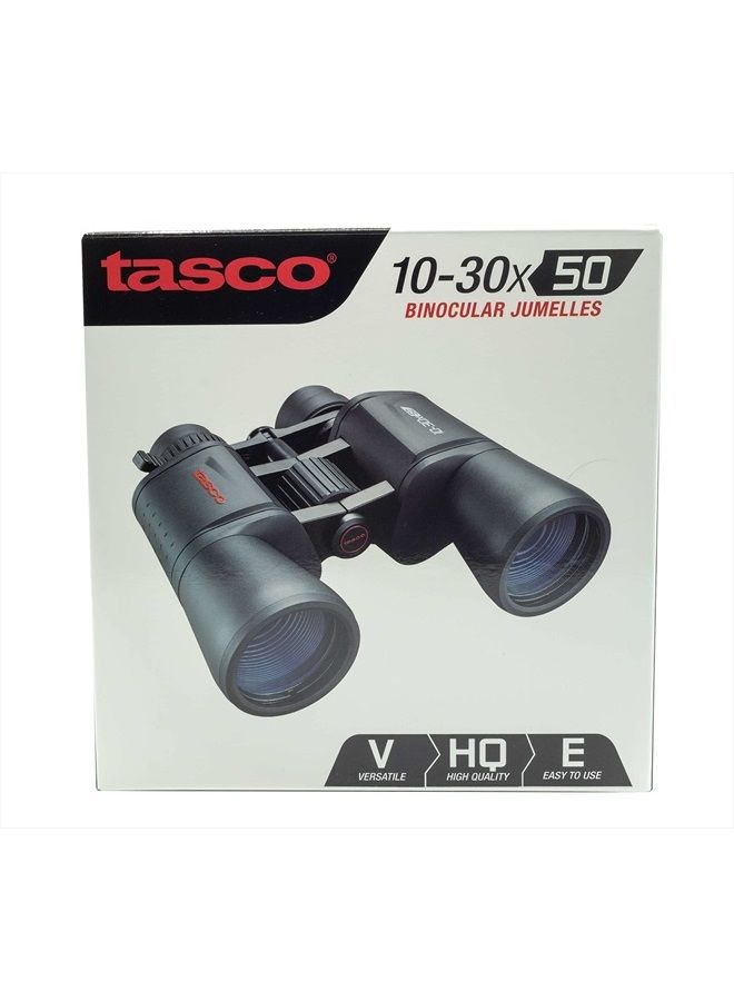 ES10305Z Essentials Binoculars, 10-30x50mm, Porro Prism, Black, Boxed