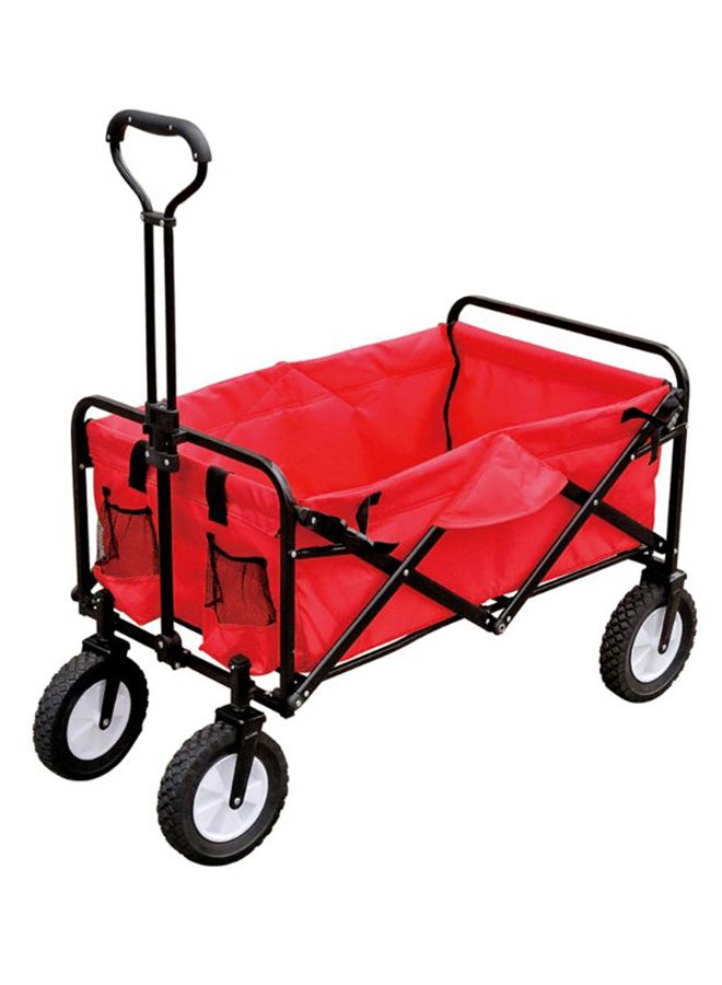 4-Wheel Multi Functional Folding Shopping Cart 77 x 51cm