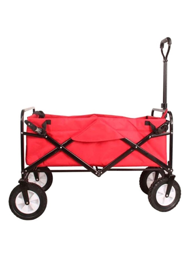 4-Wheel Multi Functional Folding Shopping Cart 77 x 51cm