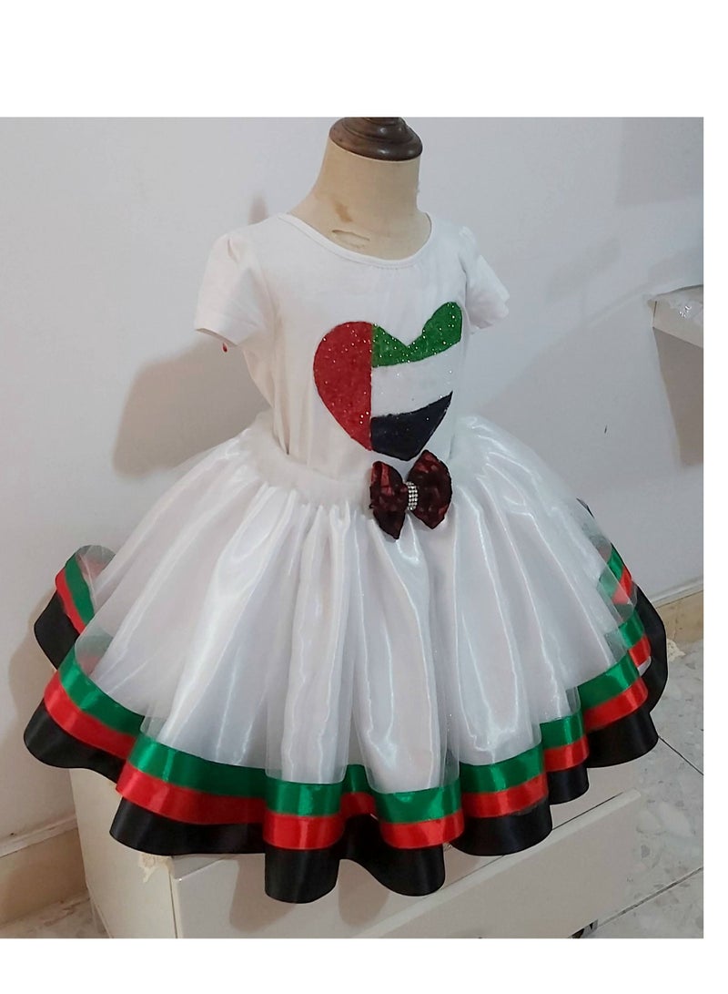 UAE National Day Costume T-Shirt And Tutu Skirt With Headband