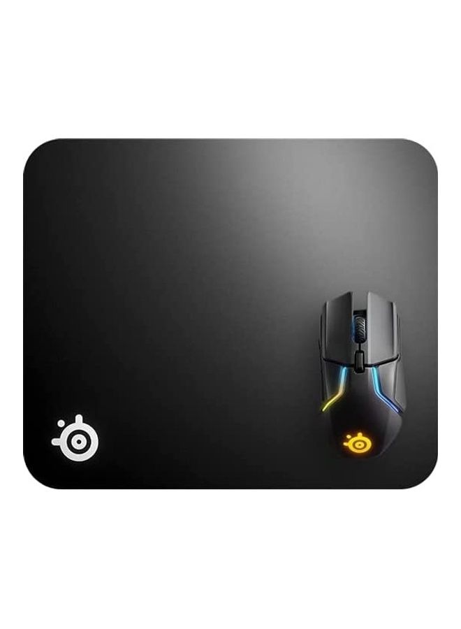 SteelSeries QcK Hard Gaming Mouse Pad - Enhanced Surface Texture - Optimized For Gaming Sensors - Durable Multi-layer construction - Size M - Black