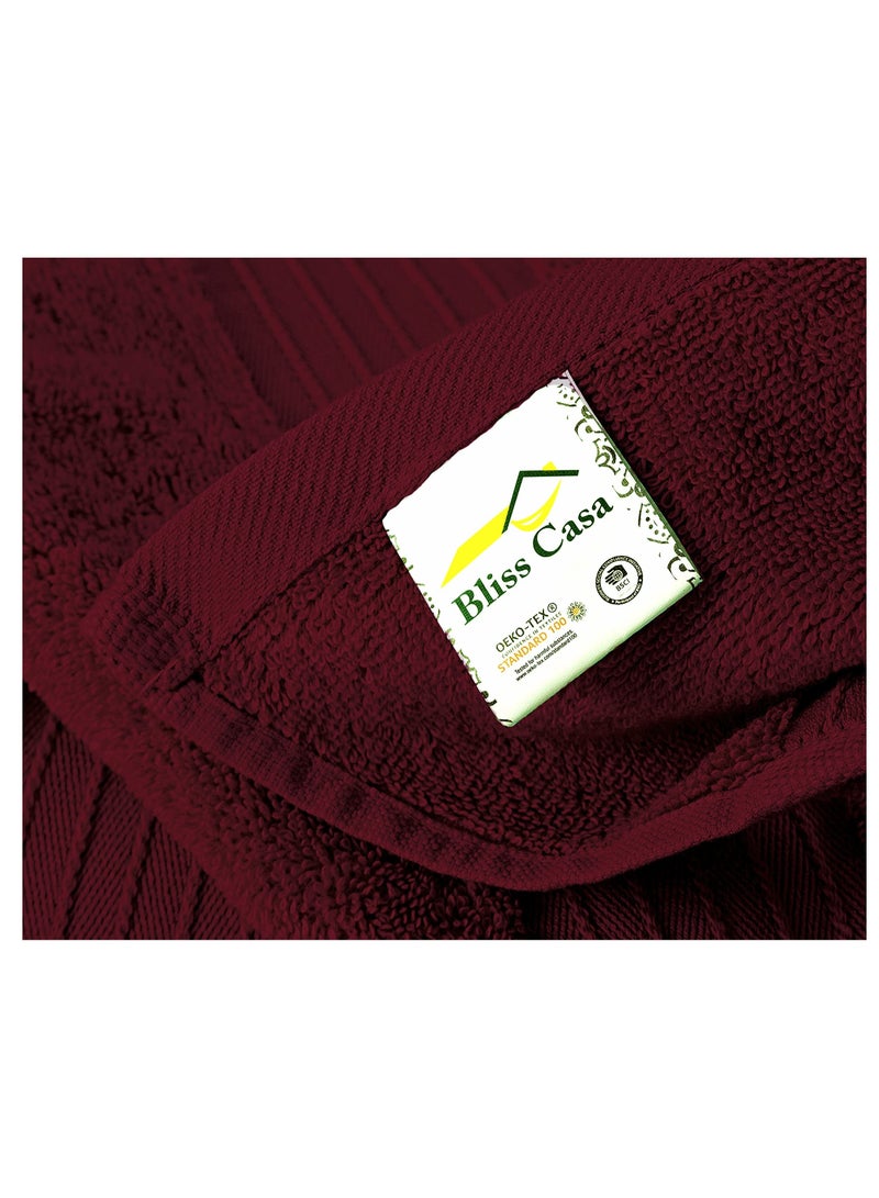 Bliss Casa 2-Piece 100% Combed Cotton Bath Sheets - 550 GSM Large Bath Towels Quick Dry Highly Absorbent - Thick Soft Hotel Quality Bathroom Towels for Bath and Spa 35x70 Inch