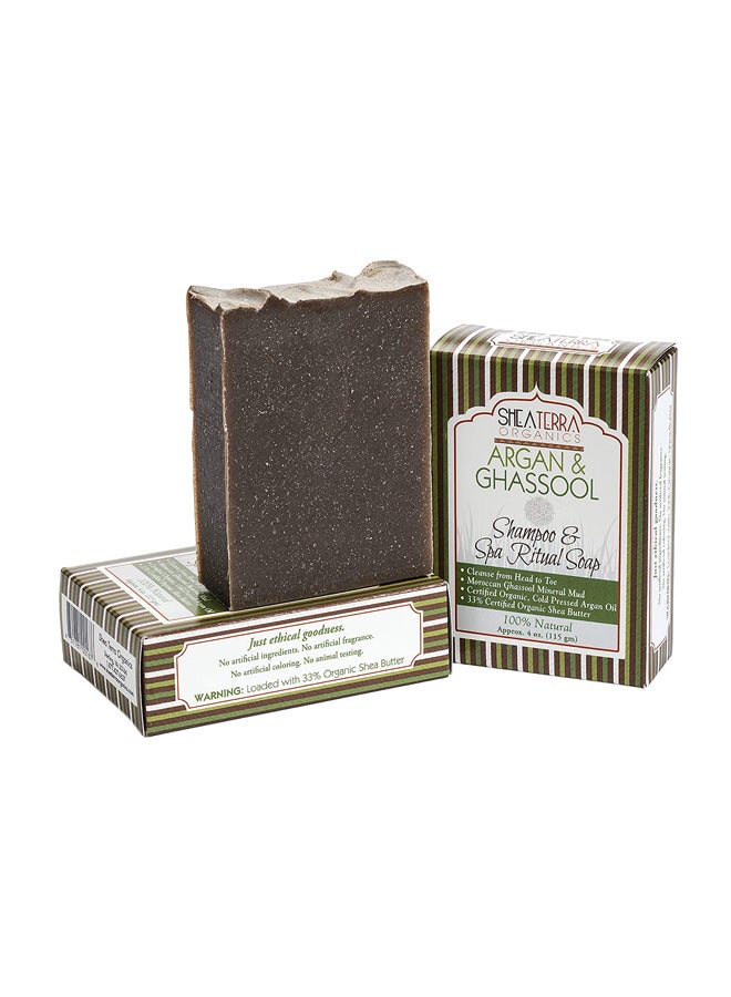 Argan And Ghassoul Shampoo And Spa Ritual Soap